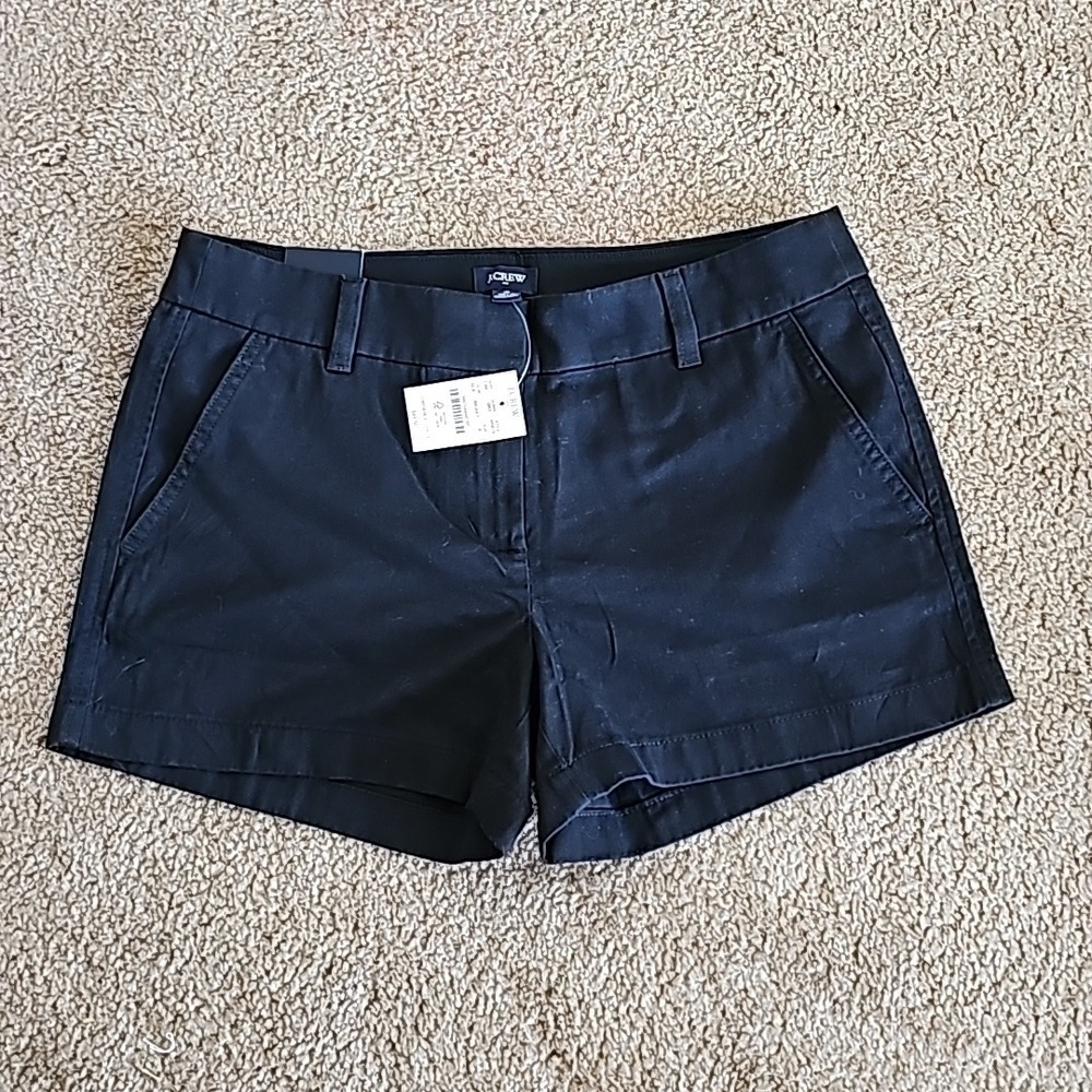 J. Crew womens 3.5" classic chino short Black size 12